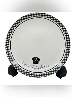 Hallmark Barbie 45th Anniversary Phone Tag Dessert Plate 7 Inch